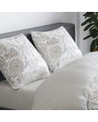 Love Stories taupe katoenen satijnen dekbedovertrek + kussensloop - 135x200 cm + 63x63 cm