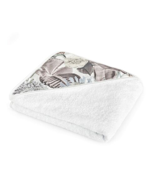 Mantella da bagno per bambini da giardino bianca - 70x70 cm