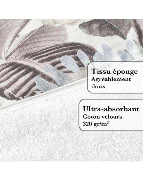 Mantella da bagno per bambini da giardino bianca - 70x70 cm