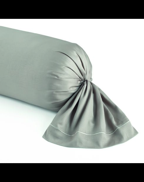 Einfarbiges Nackenetui aus Baumwollsatin 1 Baratta Taupe 01 - 43x210 cm