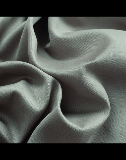 Einfarbiges Nackenetui aus Baumwollsatin 1 Baratta Taupe 01 - 43x210 cm