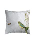 Jardin D'Hiver Kissenbezug aus Baumwollsatin, perlgrau, 63 x 63 cm