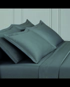 1 Baratta grauer schlichter Kissenbezug aus Baumwollsatin 02 — 2 x (50 x 70 cm)