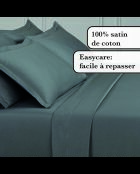 1 lenzuolo Baratta grigio in raso di cotone tinta unita 02