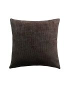 Fodera per cuscino Ava marrone lucido - 45x45 cm