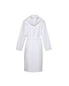 Peignoir avec capuche blanc