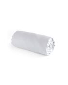 Drap-housse satin de coton uni blanc