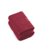 Set aus 2 burgunderroten Servietten — 2 Stück (50x100 cm)