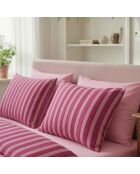 Kissenbezüge aus Baumwollsatin, 50 x 70 cm, Pink Beam, 2 Stück