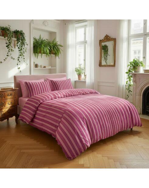 Kissenbezüge aus Baumwollsatin, 50 x 70 cm, Pink Beam, 2 Stück