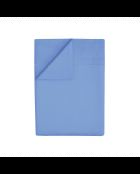 1 Baratta blaues schlichtes Bettlaken aus Baumwollsatin 02