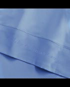 1 Baratta blaues schlichtes Bettlaken aus Baumwollsatin 02