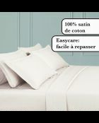 Einfarbiges Bettlaken aus Baumwollsatin 1 Baratta Taupe 02