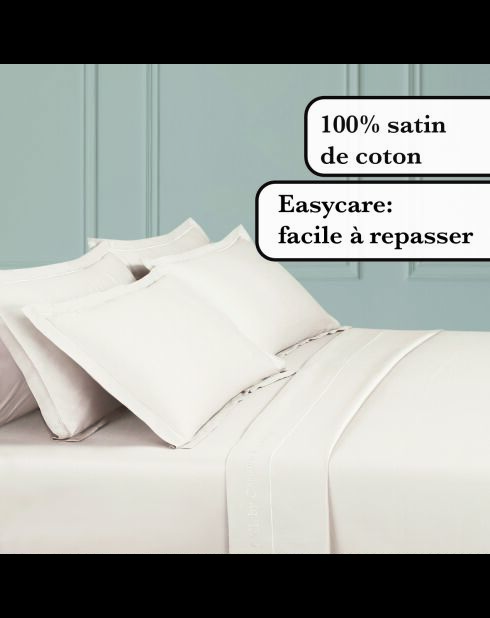 Einfarbiges Bettlaken aus Baumwollsatin 1 Baratta Taupe 02