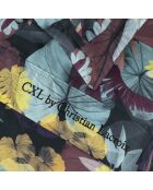 Set lenzuola in raso di cotone prugna Tanzania + 2x (90x200x30 cm) + 2x (63x63 cm)