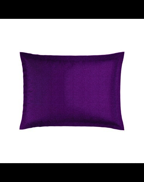 2 fundas de almohada de satén de algodón Polen, color ciruela azul oscuro, 50 x 70 cm