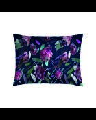 2 fundas de almohada de satén de algodón Polen, color ciruela azul oscuro, 50 x 70 cm