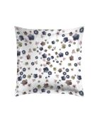 2 federe in raso di cotone bianco Exotic Flower - 63x63 cm