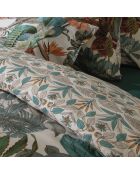 Drap-housse satin de coton uni vert