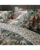 Drap-housse satin de coton uni vert