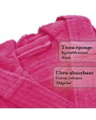 Peignoir avec capuche fuchsia