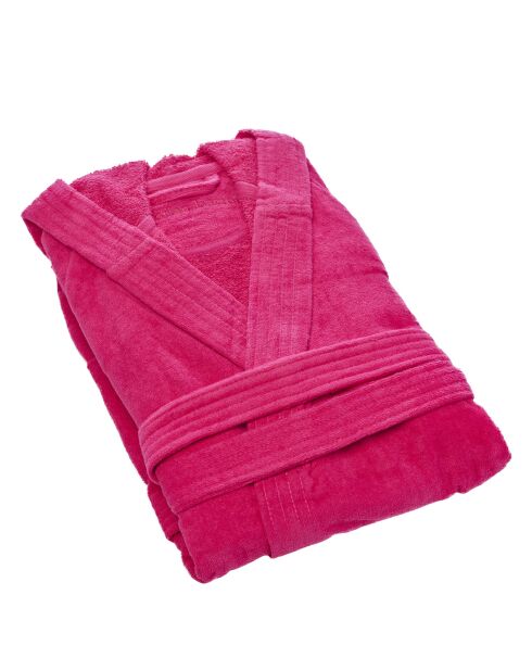 Peignoir avec capuche fuchsia