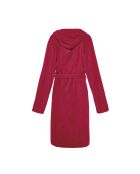 Peignoir avec capuche en coton ultra absorbant - bordeaux