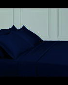 1 Baratta Blue 11 Kissenbezug aus Baumwollsatin, einfarbig, 2 Stück (63 x 63 cm)