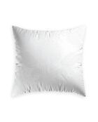 Arles Kissenbezug aus gewebtem Baumwollsatin in Jacquard-Optik, 63 x 63 cm, weiß