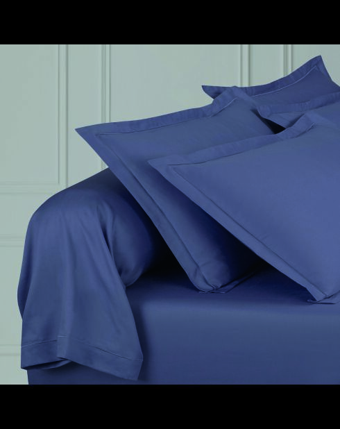 1 fodera in raso di cotone tinta unita blu baratta 06 - 43x210 cm