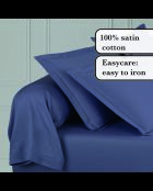 1 fodera in raso di cotone tinta unita blu baratta 06 - 43x210 cm