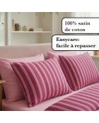 Kissenbezüge aus Baumwollsatin, 63 x 63 cm, Pink Beam, 2 Stück