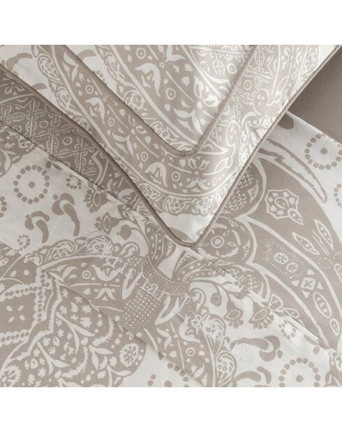 Arles taupe katoenen satijnen lakenset - 205x290 cm + 130/140x190/200 cm + 2x (50x75/80 cm)