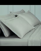 Einfarbiger Kissenbezug aus Baumwollsatin 1 Baratta Taupe 01 - 2x (63x63 cm)