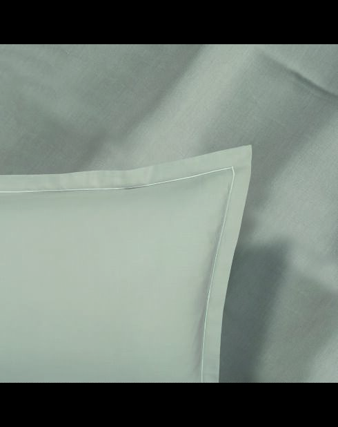 Einfarbiger Kissenbezug aus Baumwollsatin 1 Baratta Taupe 01 - 2x (63x63 cm)