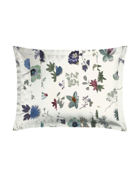 Funda de almohada satinada de algodón amarillo semis - 50x70 cm