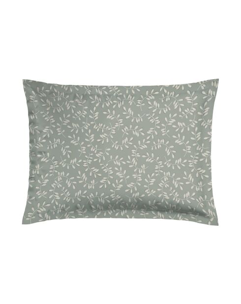 Funda de almohada satinada de algodón amarillo semis - 50x70 cm