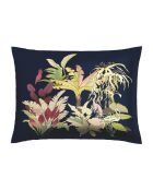 2 Kissenbezüge Miami aus Baumwollsatin, dunkelblau, 50 x 70 cm