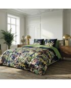 2 Kissenbezüge Miami aus Baumwollsatin, dunkelblau, 50 x 70 cm