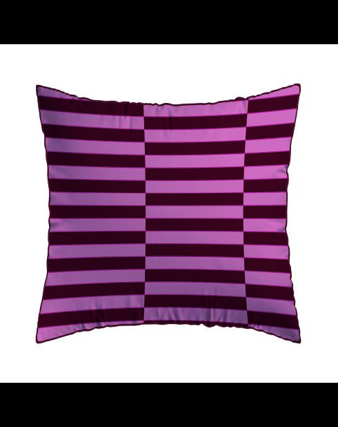 2 Kissenbezüge Eclat Rose aus Baumwollsatin, 63 x 63 cm