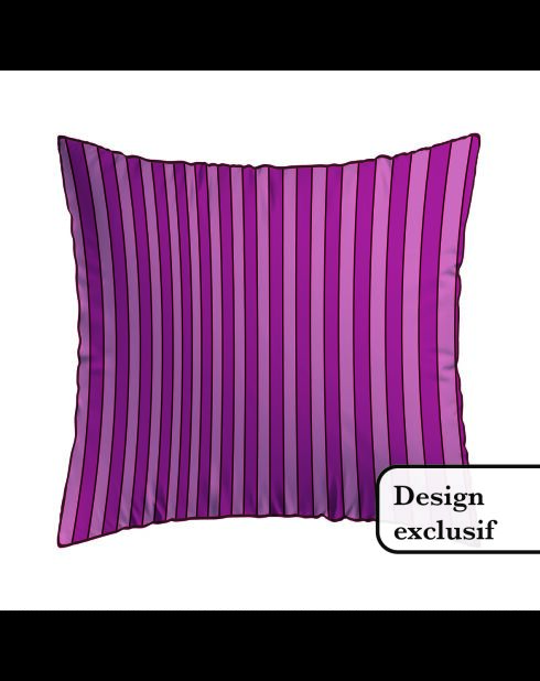 2 Kissenbezüge Eclat Rose aus Baumwollsatin, 63 x 63 cm