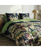 2 Kissenbezüge Miami aus Baumwollsatin, 63 x 63 cm, dunkelblau