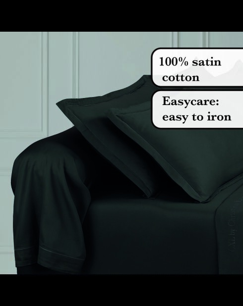 Nackenetui aus schlichtem Baumwollsatin 1 Baratta grau 03 - 43x210 cm