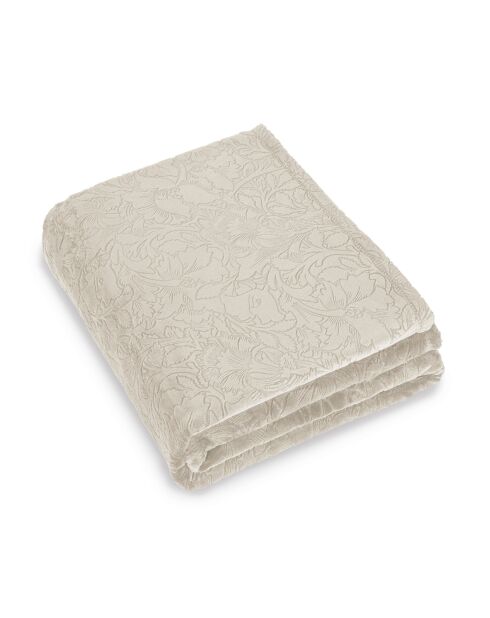 Maxi-Decke/Tagesdecke - Design: Arabesque Taupe - 180x220 cm