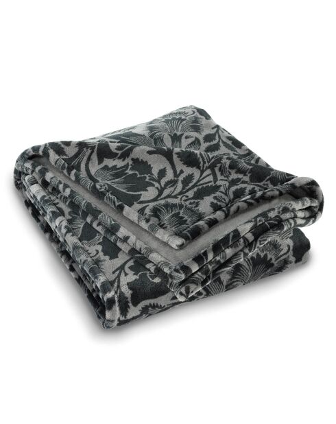 Tartán arabesco antracita - 130x160 cm