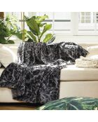 Tartán arabesco antracita - 130x160 cm