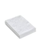 Set de 4 serviettes Arabesque blanc - 50x50 cm