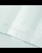 Set di lenzuola in raso di cotone tinta unita 1 baratta bianco 01 + 2x (90x200x30 cm) + 2x (63x63 cm)