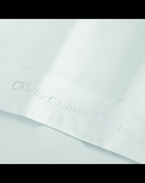 Set lakens van effen katoensatijn 1 baratta wit 01 - 230x290 cm + 180x200x30 cm + 2x (50x80 cm)