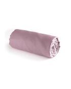Drap-housse satin de coton uni Rose